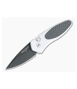 Protech Sprint Carbon Fiber Silver California Legal Automatic Black S35VN 2912