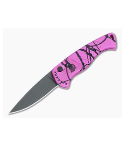 Piranha P2 Fingerling Tactical Automatic Pink Aluminum Handle Black PVD 154CM Drop Point 2PKT