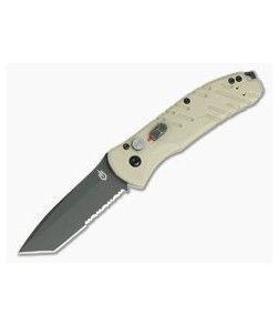 Gerber Propel Downrange Desert Tan Serrated Black Oxide S30V Automatic Knife 30-000717N