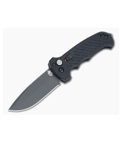 Gerber 06 Automatic Drop Point Black Oxide S30V Black Aluminum Automatic Knife 30-001295N