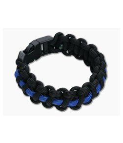 Knotty Boys 550 Paracord Bracelet Support Our Police Medium