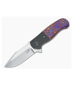 Chad Nell Patton Flipper Moire TiMascus and Zirconium