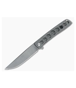 Brad Zinker Custom Urban Trapper Titanium Stonewashed FLF 3022