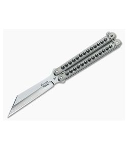 Craig Camerer Custom Balisong Wharncliffe Titanium & Elmax