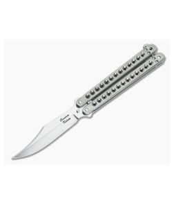 Craig Camerer Custom Balisong Clip Point Titanium & Elmax