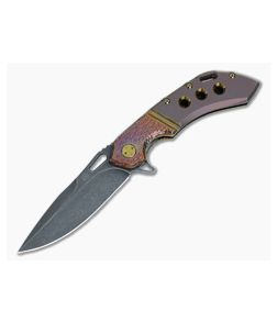 Olamic Cutlery Wayfarer 247 Hybrid Molten Holes Titanium 