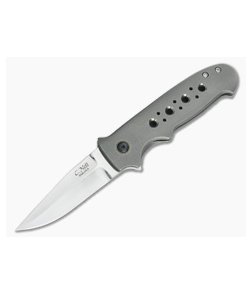 Chad Nell New York Flipper Titanium w/Green Micarta Accents