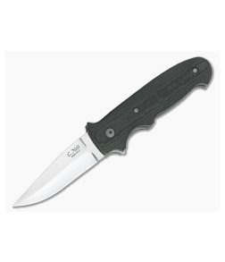 Chad Nell New York Flipper Black Linen Micarta 