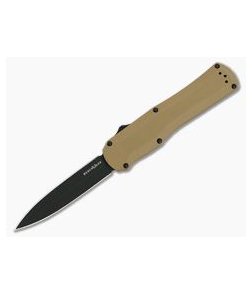 Benchmade Autocrat Black DLC S30V Coyote Brown G10 OTF Automatic Knife 3400BK-2