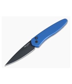 Protech Newport Solid Blue Black DLC S35VN Automatic 3407-BLUE