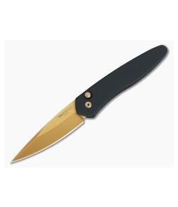 Protech Newport Solid Black Copper Rose S35VN Automatic 3407-CR