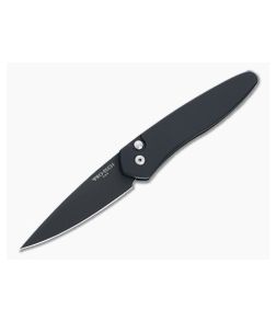 Protech Newport Solid Black DLC S35VN Automatic 3407