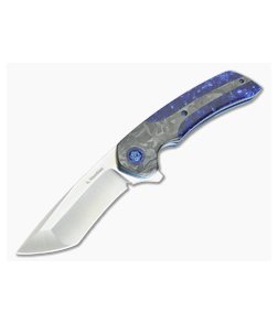 Les Voorhies Custom Void Blue Kirinite and S35VN Flipper 