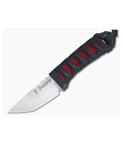 Randy Doucette Back Up Neck Knife Cord Wrap Red Ray Skin 1095 Hamon