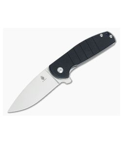 Kizer Cutlery Gemini Black G10 Flipper Stonewash VG-10