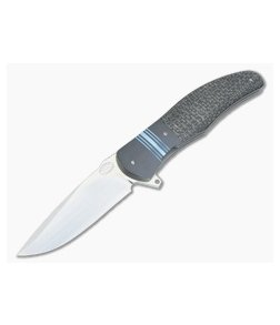 Herucus Blomerus LL 13 Silver LS Carbon Fiber and Zirconium Liner Lock Folder