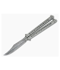 Craig Camerer XL Skeleton Balisong with Damascus Blade