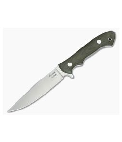 Camerer Knives Thorn Elmax Green Canvas Micarta Fixed Blade