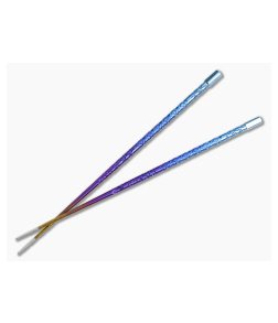 Steve Kelly TiSushi Sticks Rainbow Anodized Titanium Chopsticks