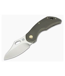 Olamic Cutlery Busker Semper Matte Bronze Anodized Satin M390 Top Flipper