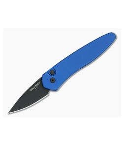 Protech Half-Breed Auto Blue Handle Black Blade