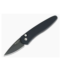 Protech Half-Breed California Legal Automatic Solid Black Aluminum DLC S35VN 3607