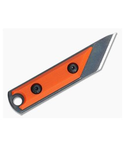 NCC Knives EDC Kiridashi Distressed O1 Orange G10 Fixed Blade