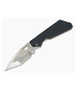 Mick Strider Custom SnG Nightmare Grind Tanto Textured Flat Black Custom Graphic Titanium