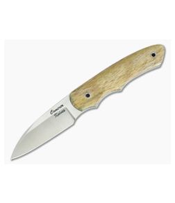 Camerer Knives Wharnie Carry S35VN Giraffe Bone Fixed Blade