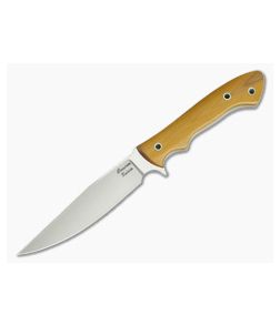 Camerer Knives Thorne Elmax Natural Linen Micarta Fixed Blade