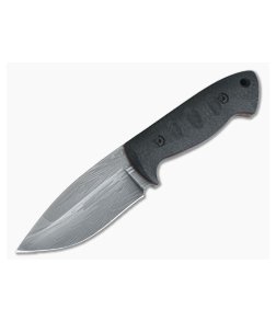 Steve Kelly S.K. Knives Custom Bushman Mosaic Damascus Fixed Blade Carbon Fiber