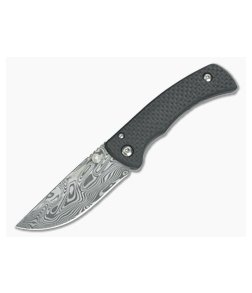 Chuck Richards Counselor 2.0 Titanium Frame Lock Carbon Fiber Damasteel