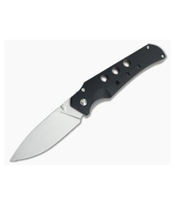 Jason Guthrie Custom Scout Black G10 Titanium Frame Lock Satin M390 Drop Point