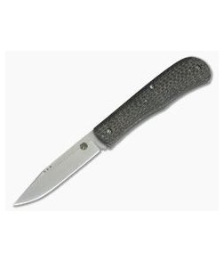 Trash Panda Knives Kit Slip Joint Stonewashed AEB-L Lightening Strike Carbon Fiber 3778