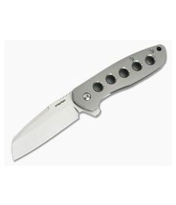 Enrique Pena Custom Bravo Sheepsfoot CPM-154 5-Hole Titanium Frame Lock Flipper 