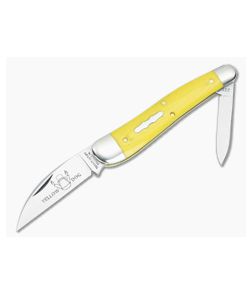 Tidioute #38 Campfire Whittler Yellow Linen Micarta