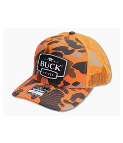 Buck Blaze Duck Camo Orange Hat 