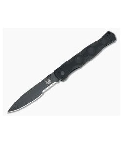 Benchmade SOCP 4.5 Folding Dagger Black D2 Serrated Edge Combat Knife 390SBK