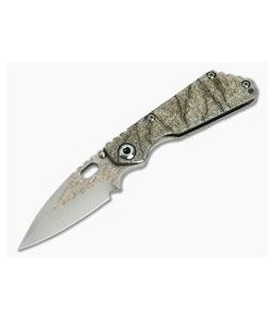 Mick Strider Custom SnG Spear Point Organic Textured Titanium Frame Lock