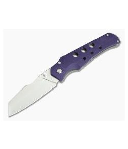 Jason Guthrie Custom Scout Purple G10 Titanium Frame Lock Satin M390 Wharncliffe