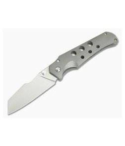 Jason Guthrie Custom Scout Full Contoured Titanium Frame Lock M390 Wharncliffe