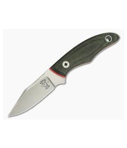 Tom Krein Custom Cayenne Green Canvas Micarta Red Liners CTS-XHP EDC Fixed Blade 3933