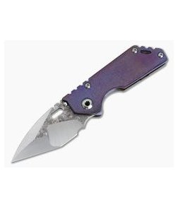 Mick Strider Custom AR .75 Nightmare Grind Textured 20CV Anodized Orange Peel Titanium Frame Lock