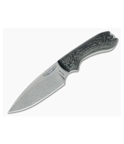 Bradford Guardian3 False Edge GPK Exclusive Stonewashed Rex 45 3D Carbon Fiber Fixed Blade