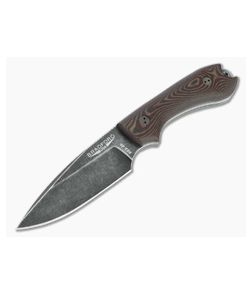 Bradford Guardian3 False Edge GPK Exclusive Nimbus Rex 45 3D Chocolate/Red Richlite Fixed Blade