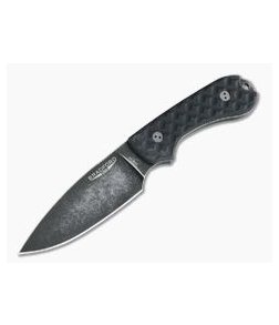 Bradford Knives Guardian3 Full Flat Grind Black G10 Nimbus 3V Fixed Blade Knife