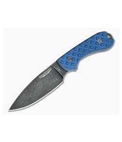 Bradford Knives Guardian3 Full Flat Grind Blue/Black G10 Nimbus 3V Fixed Blade Knife