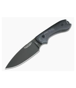 Bradford Knives Guardian3 Full Flat Grind 3D Black Micarta DLC 3V Fixed Blade Knife