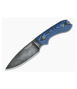 Bradford Knives Guardian3 Full Flat Grind 3D Blue/Black G10 Nimbus 3V Fixed Blade Knife
