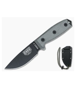 ESEE 3P Black Plain Edge Black Sheath